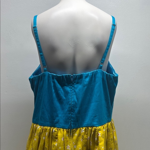 Pinup Girl Clothing x Mary Blair Disney Dress Bon Voyage Trains Plus Size 2X - Picture 4 of 10